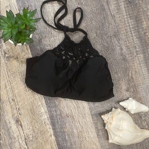 Black swim top